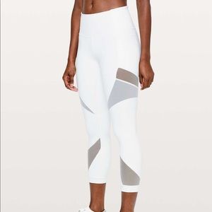 lululemon mesh in motion leggings white